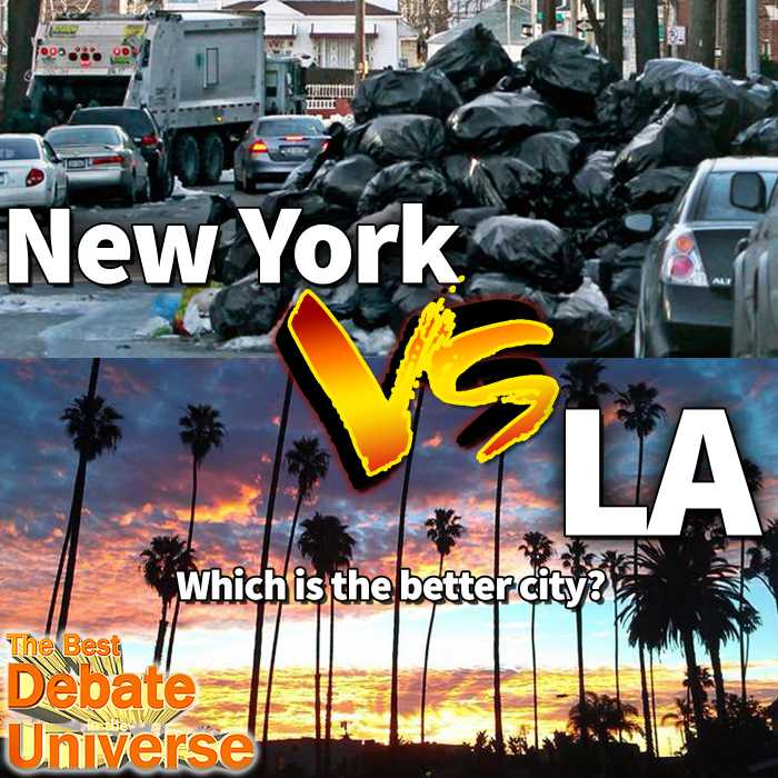 Madcast Media Network - The Best Debate in the Universe - Some cities claim to have rivalries, but a particular one that exists (albeit coming from one direction) is New York vs LA. Michael Malice defends NY in the debate this week: WHICH IS A BETTER CITY: NY OR LA?
