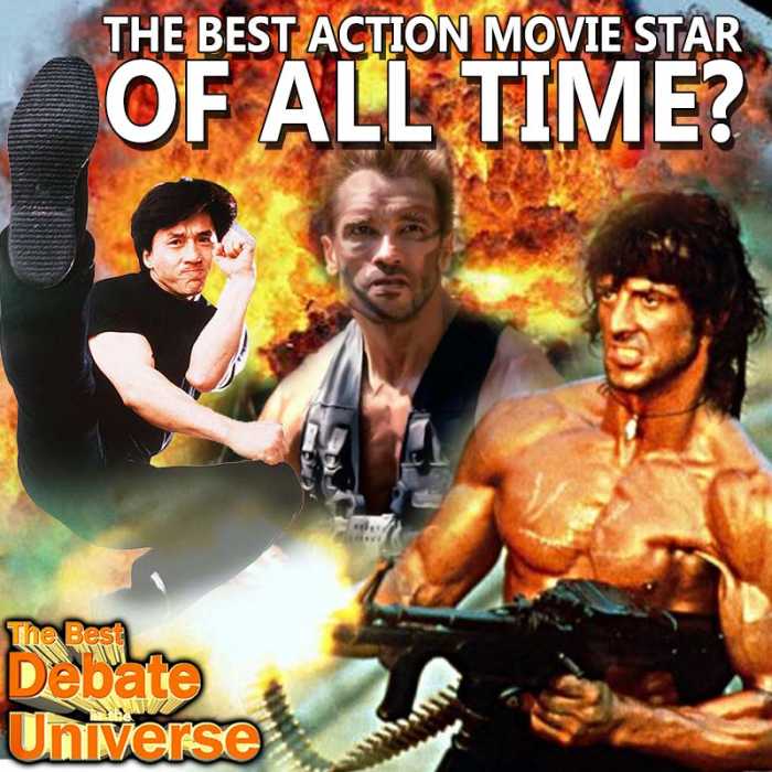 Madcast Media Network - The Best Debate in the Universe - Who is the best action movie star of all time? Professional wrestler John Morrison and I, two heavyweights of action films, have a debate to decide once and for all: WHO IS THE BEST ACTION HERO STAR OF ALL TIME?