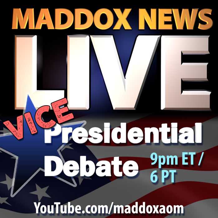 Madcast Media Network - Maddox News - 2020 VICE PRESIDENT DEBATE: PENCE VS HARRIS - LIVE | Maddox News